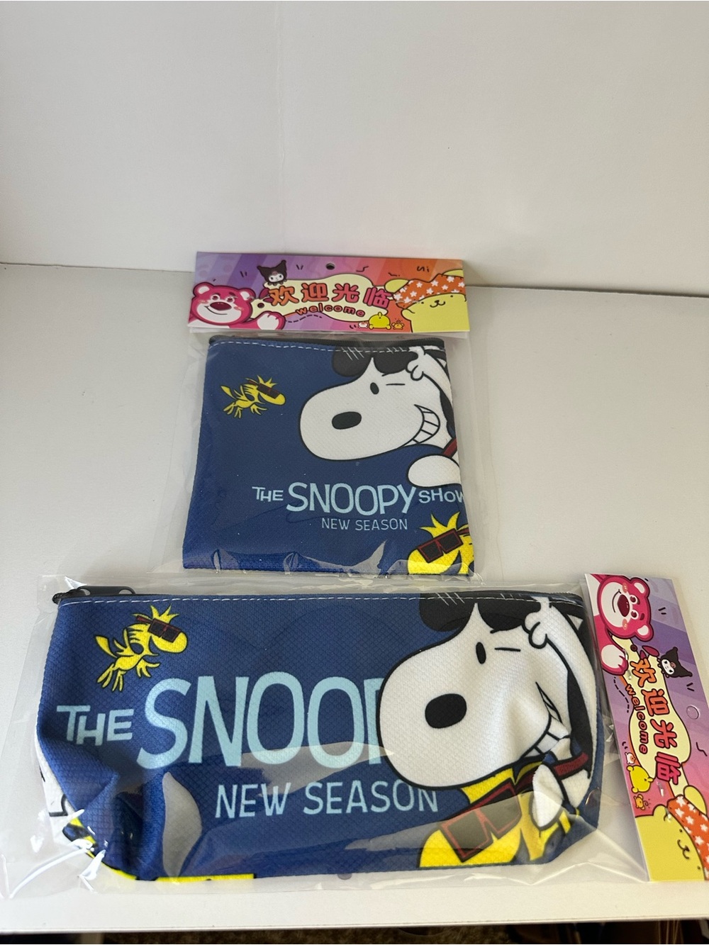 The Snoopy Show Blue Zip Pouch - New Season